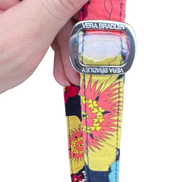 Vera Bradley *RETIRED PRINT* Happy Snails Saddle Up Silver Ring Floral Bag Purse - Picture 11 of 12